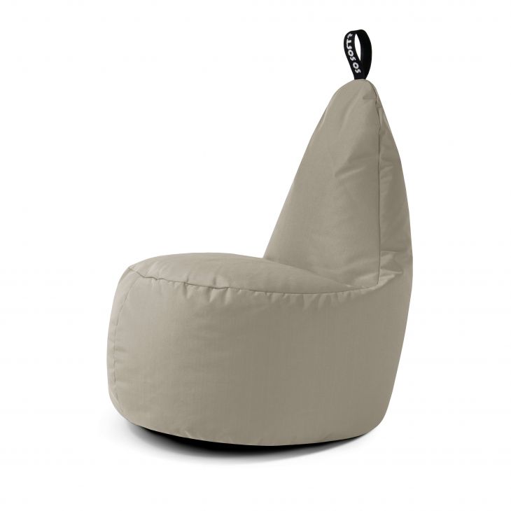 Bean Bag Lull L Glow White Grey