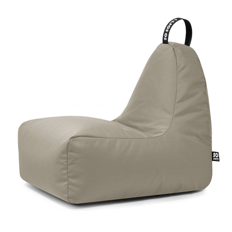 Bean Bag Chill XL Glow White Grey