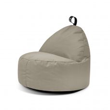 Bean Bag Round M Glow White Grey
