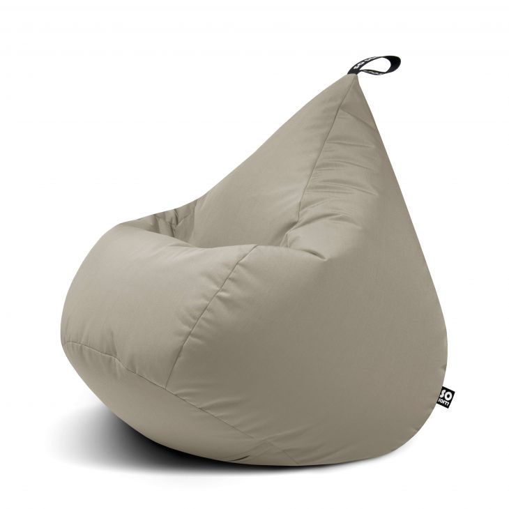 Bean Bag Drop XL Glow White Grey
